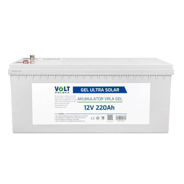 Gélová batéria 12V 220Ah V-PRO ULTRA SOLAR DEEP CYCLE