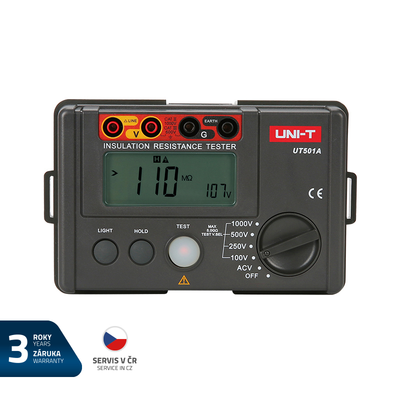 Tester izolačného odporu UNI-T UT501A