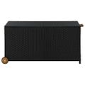 vidaXL Záhradný úložný box, čierny 120x65x61 cm, polyratan