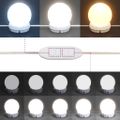 vidaXL Toaletný stolík s LED sivý sonoma 100x40x120 cm