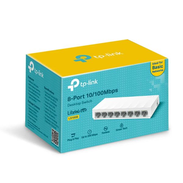 TP-Link LS1008, 8-portový stolový prepínač 10/100 Mb/s