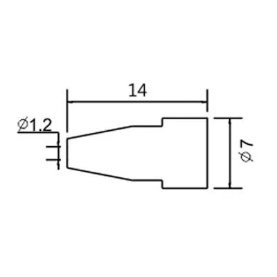 Hrot N5-7/ZD553 pr. 1,2mm (ZD-8915)