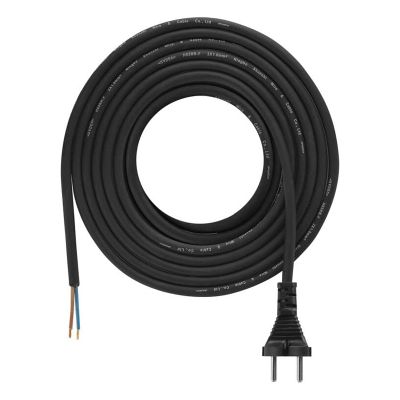 Flexo šnúra gumená 2x1,0mm2 5m čierna EMOS S03050