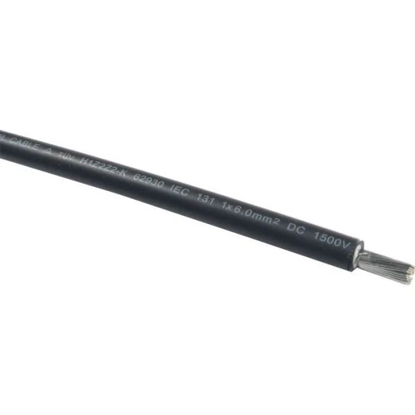 Solárny kábel 6mm2, čierny