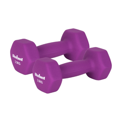 Sada liatinových a neoprénových činiek HEX REBEL RBA-2330-2,5 2x2,5kg