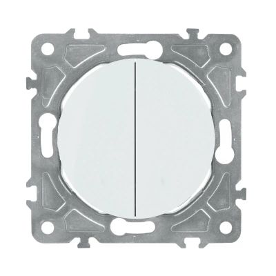 Vypínač ELECTROMALT OVAL OVA1009W biely