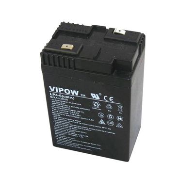 Batéria olovená 6V 4.0Ah VIPOW BAT0204