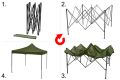 Párty stan CATTARA 13338 Waterproof 3x3m zelený