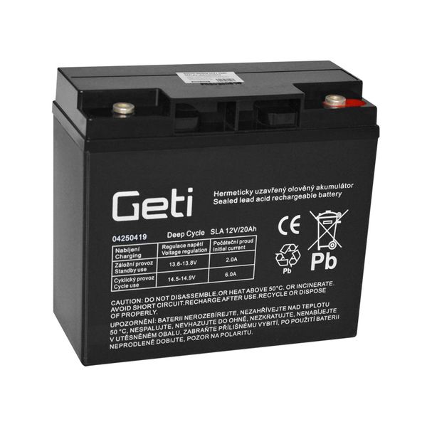 Batéria olovená 12V 20Ah GETI