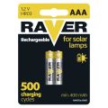 Batéria AAA (R03) nabíjacia 1,2V/400mAh RAVER solar 2ks