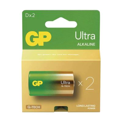 Batéria D (LR20) alkalická GP Ultra 2ks