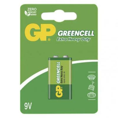 Batérie 6F22 (9V) Zn-Cl GP Greencell 1ks / blister