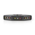 Prepínač 3x Cinch/Cinch NEDIS VSWI2403BK