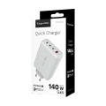 Nabíjačka USB KRUGER & MATZ KM0859 GaN 140W USB-A + 3x USB-C