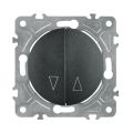 Spínač na rolety ELECTROMALT OVAL OVA1030B čierny