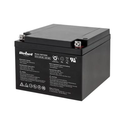 Batéria olovená 12V 24Ah REBEL BAT0406