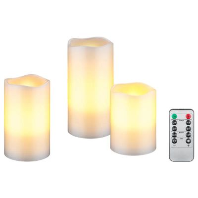 Vosková LED sviečka GOOBAY 74368 sada 3 ks