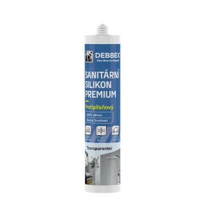 Silikón sanitárny DEBBEX PREMIUM transparentný 280 ml