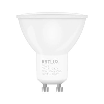 Žiarovka LED GU10 5W biela teplá RETLUX REL 36 2ks