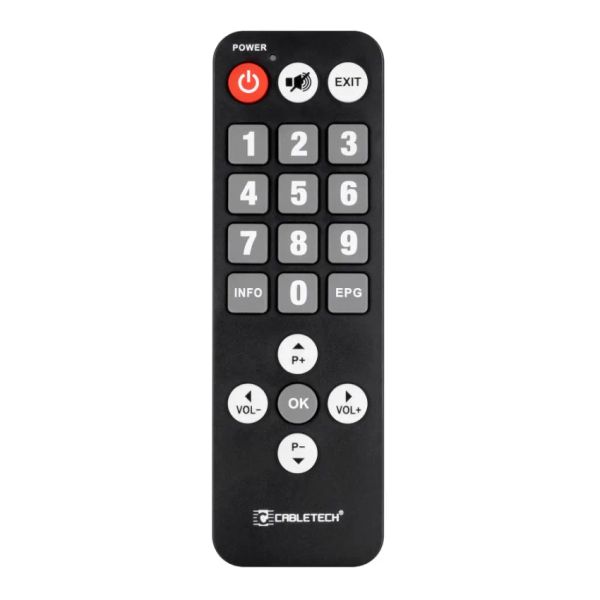 Ovládač diaľkový DVB-T CABLETECH PIL0367 pre seniorov