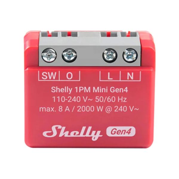 Smart Switch SHELLY 1PM Mini Gen4 WiFi Zigbee Bluetooth Matter