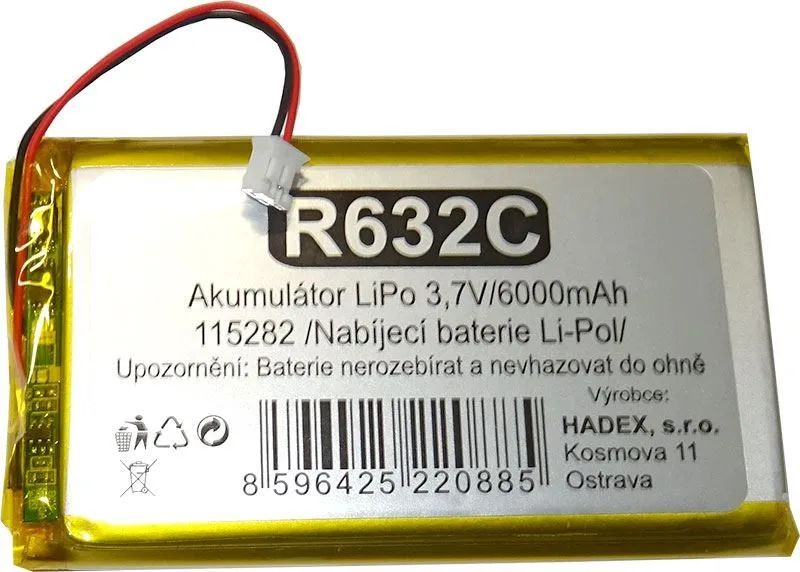 Nabíjacia LiPo batéria 3,7V/ 6000mAh 115282 HADEX