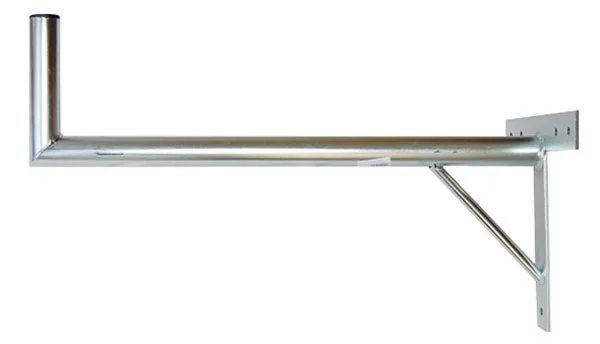 Anténny držiak 100 na stenu so vzperou priemer 42mm výška 16cm žiar.