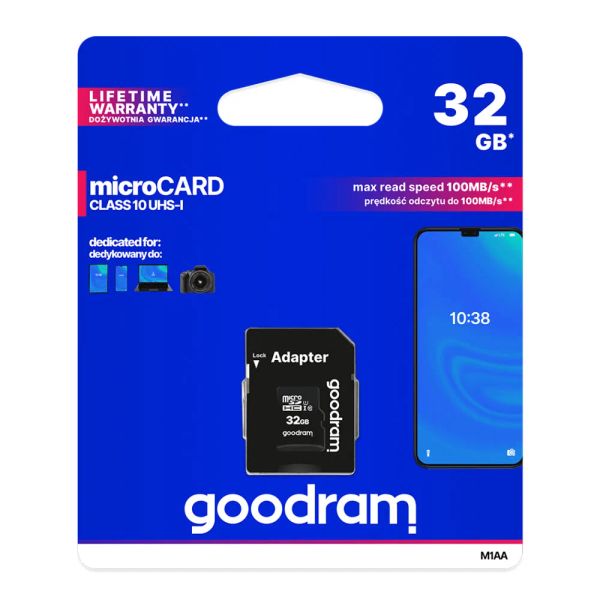 Karta pamäťová GOODRAM microSD 32GB s adaptérom
