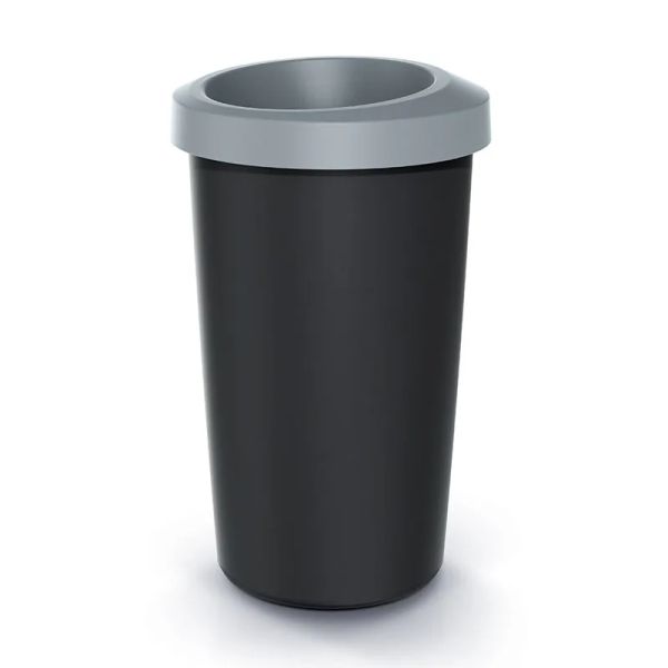 Kôš odpadkový COMPACTA R DROP svetlo šedý 25l