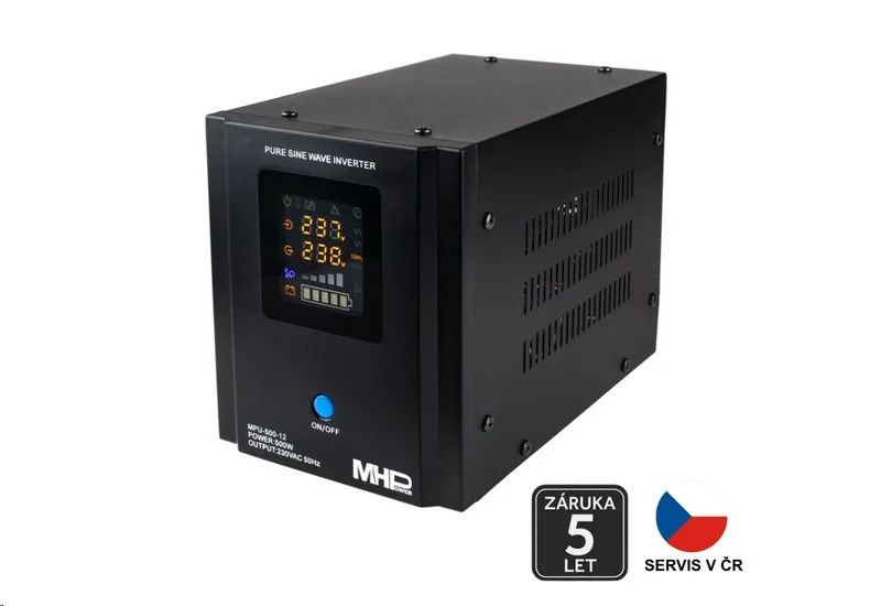 Záložný zdroj MHPower MPU-500-12 UPS 500 W 12 V čistý sinus