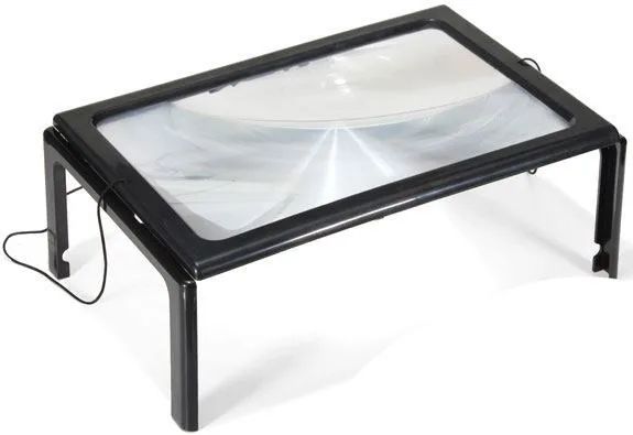 Čítacia lupa A4 v rámčeku s LED svetlom TIPA 2121