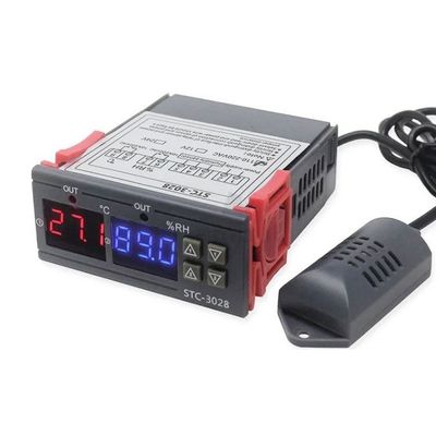 Digitálny termostat a hygrostat STC-3028, napájanie 230VAC