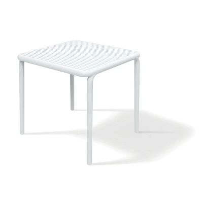 Stôl záhradný BRENE 795x795x755mm - biela