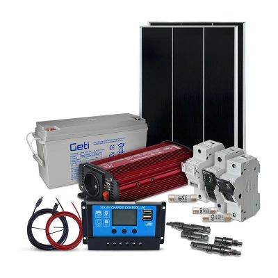 Solárny ostrovný set SOLARFAM 200Wp, 12V, batéria 150Ah, menič 230VAC 600W