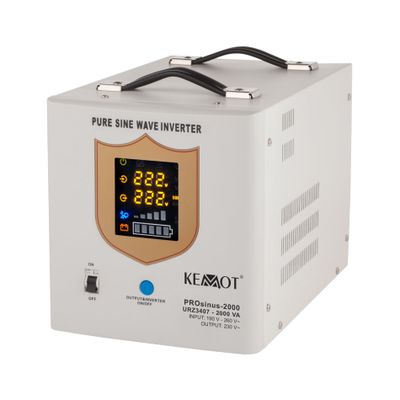 Záložný zdroj KEMOT PROsinus-2000 12V 230V 2000VA 1200W White