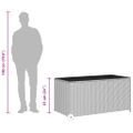 vidaXL Záhradný úložný box, čierny 120x65x61 cm, polyratan