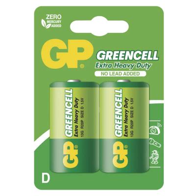 Batéria D (R20) Zn-Cl GP Greencell 2ks