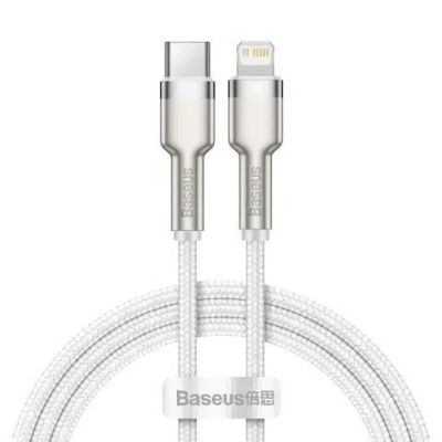 Kábel BASEUS Cafule USB-C/Lightning 2m Biely 20W