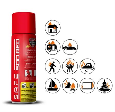 Hasiaci sprej SAFE 500 RED 500ml pena