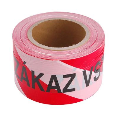 Páska výstražná 75mm x 250m EXTOL CRAFT 9568 červeno-biela ZÁKAZ VSTUPU