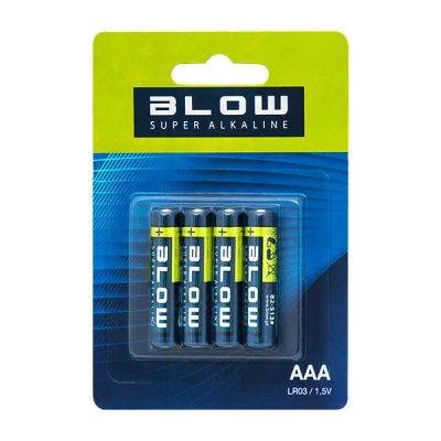 Batéria AAA (LR03) alkalická BLOW Super Alkaline 4ks / blister