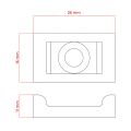 Držiak káblovej pásky DPM OPU2216B 22x16 mm 10 ks