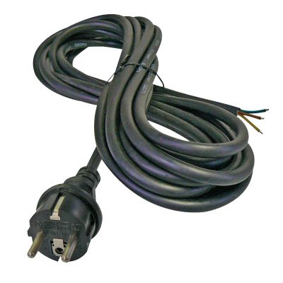 Flexo šnúra gumená 3x1,0mm2 3m čierna  GETI