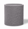 Kvetináč KETER Cylinder M Silver Grey