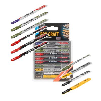 Plátky pre priamočiaru pílu PROCRAFT JB10 10 ks