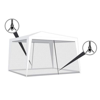 Moskytiéra pre párty stan HAPPY GREEN 590x200cm White 2ks