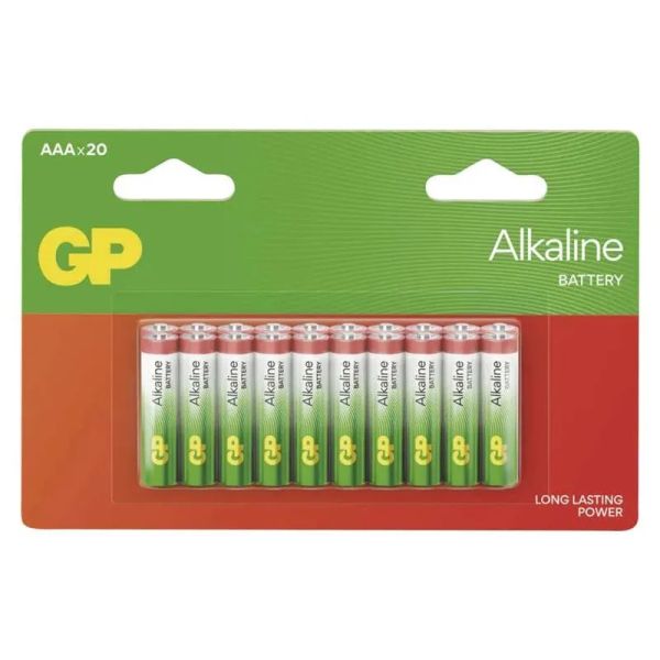 Batéria AAA (R03) alkalická GP Alkaline 20ks