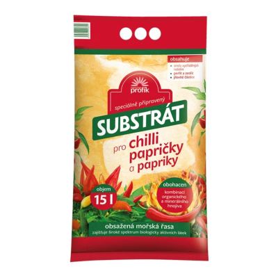 Substrát pre čili papričky a papriky FORESTINA Profík 15l