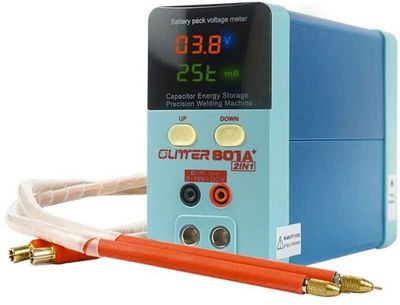 Bodová zváračka batérií GLITTER 801A+ s voltmetrom