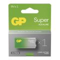 Batéria 6F22 (9V) alkalická GP Super 9V 1ks